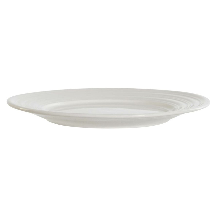 Flad Plade DKD Home Decor Hvid Porceln 19 x 19 x 2 cm #1