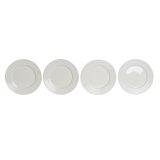 Flad Plade DKD Home Decor Hvid Porceln 19 x 19 x 2 cm #10