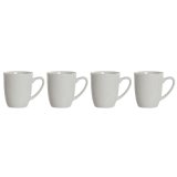 4 Dele krusst DKD Home Decor Hvid Porceln 330 ml 12 x 10 x 9 cm #1