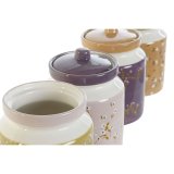 Blik DKD Home Decor Grn Pink Sennep Syren Dolomite Shabby Chic 1 L 12 x 12 x 16 cm (4 enheder) #7