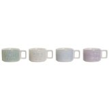 Dele kaffekopst DKD Home Decor Grn Himmelbl Syren Metal Bambus Dolomite 260 ml #1