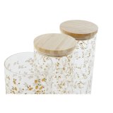 Blik DKD Home Decor Grn Pink Sennep Natur Silikone Bambus Borosilikatglas Shabby Chic 1,4 L (4 enheder) #4