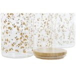 Blik DKD Home Decor Grn Pink Sennep Natur Silikone Bambus Borosilikatglas Shabby Chic 1,4 L (4 enheder) #7