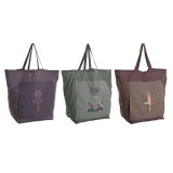 Tekstil pose DKD Home Decor Brun Grn Bourgogne Lrred 68 x 30 x 55 cm (3 enheder) #1