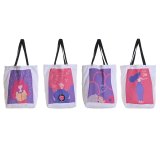 Tekstil pose DKD Home Decor Hvid polialgodon Polyester 43 x 15 x 40 cm (4 enheder) #1