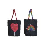 Tekstil pose DKD Home Decor Sort Polyester Nylon 43 x 15 x 40 cm (2 enheder) #1