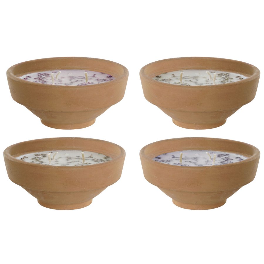 Duftlys DKD Home Decor Natur Cottage 250 g (4 enheder) #1