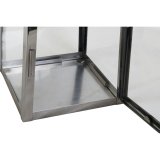 Laantarn DKD Home Decor Brun S�lvfarvet L�der Krystal St�l Chromsalt 20 x 20 x 40 cm #4