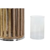 Lyseholder DKD Home Decor Brun S�lvfarvet Natur Krystal Mangotr� 20 x 20 x 50 cm #4