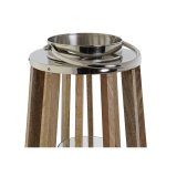 Lyseholder DKD Home Decor Brun S�lvfarvet Natur Krystal Mangotr� 32 x 32 x 51 cm #2