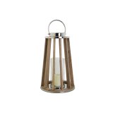 Lyseholder DKD Home Decor Brun S�lvfarvet Natur Krystal Mangotr� 32 x 32 x 51 cm #3