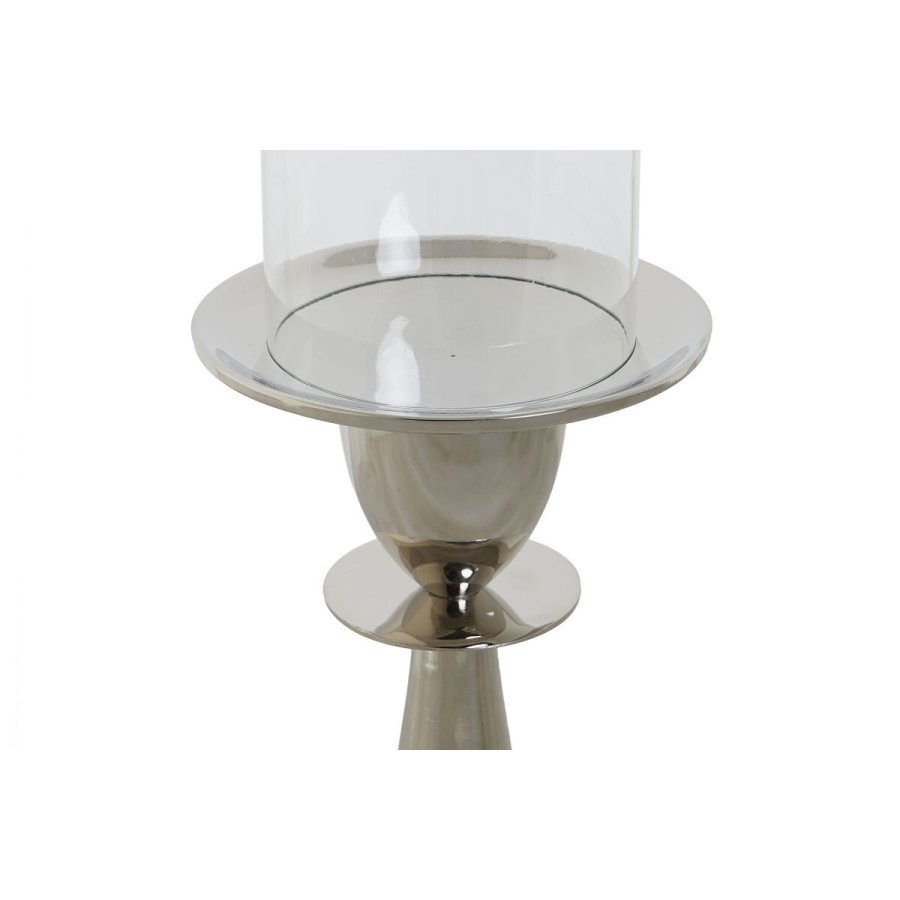 Lyseholder DKD Home Decor S�lvfarvet Aluminium Krystal 14 x 14 x 38 cm #2