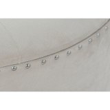 Stol DKD Home Decor Beige Slvfarvet Polyester Tr MDF 80 x 80 x 43 cm #3