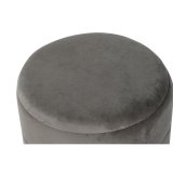 Fodsttte DKD Home Decor Gylden Mrkegr Polyester Metal 38 x 38 x 41 cm #2