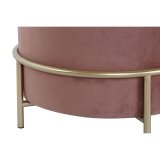 Fodsttte DKD Home Decor Pink Gylden Metal Fljl 48 x 48 x 47 cm #4