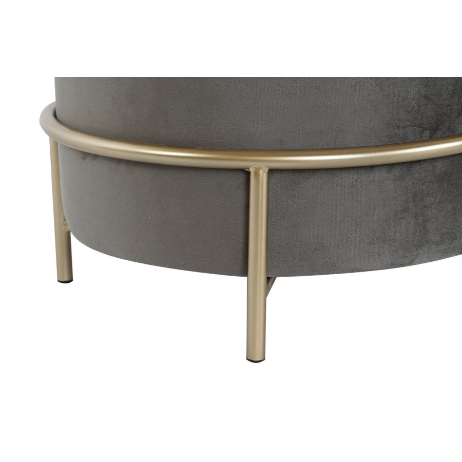 Fodsttte DKD Home Decor Brun Gr Gylden Metal 48 x 48 x 46 cm #4