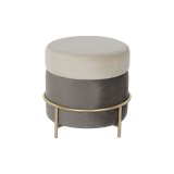 Fodsttte DKD Home Decor Brun Gr Gylden Metal 48 x 48 x 46 cm #1