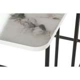 St med 2 borde DKD Home Decor Hvid Sort 51 x 43 x 49 cm #4
