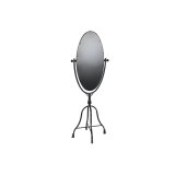 Fritstende spejl DKD Home Decor Sort Metal Krystal 61 x 62 x 174 cm #17