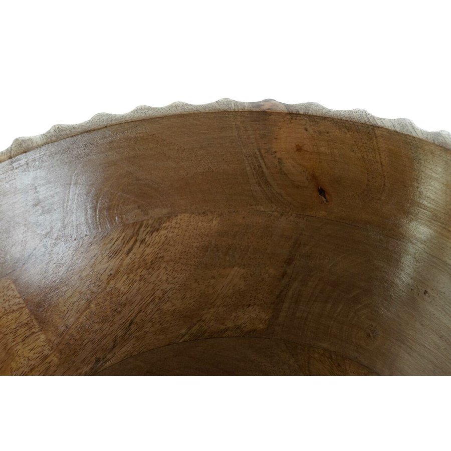 Salatskl DKD Home Decor Hvid Natur Mangotr 30 x 30 x 12 cm #4