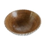 Salatskl DKD Home Decor Hvid Natur Mangotr 30 x 30 x 12 cm #7