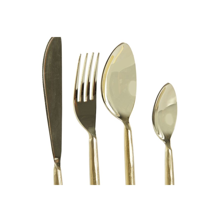 Bestik DKD Home Decor Gylden Rustfrit st�l 4,5 x 1,5 x 21 cm 16 Dele #2