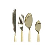 Bestik DKD Home Decor Gylden Rustfrit st�l 4,5 x 1,5 x 21 cm 16 Dele #2