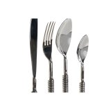 Bestik DKD Home Decor S�lvfarvet Rustfrit st�l 4,5 x 2 x 21,5 cm 16 Dele #2