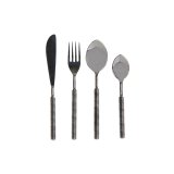 Bestik DKD Home Decor S�lvfarvet Rustfrit st�l 4,5 x 2 x 21,5 cm 16 Dele #1