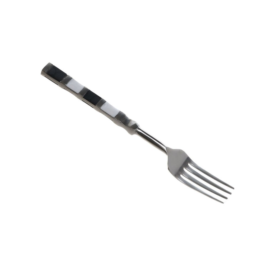 Bestik DKD Home Decor Sort S�lvfarvet Harpiks Rustfrit st�l 4,5 x 1,5 x 22 cm 16 Dele #4