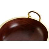 Salatsk�l Home ESPRIT Brun Gylden Aluminium Akacie 28 x 26 x 12 cm #3
