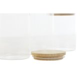St med 3 Dser Home ESPRIT Gennemsigtig Silikone Bambus Borosilikatglas 10 x 10 x 22,3 cm #7