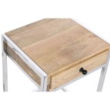 St med 2 borde Home ESPRIT Brun Slvfarvet Natur Stl Mangotr 45,5 x 41 x 66,5 cm #2
