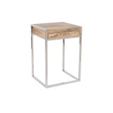 St med 2 borde Home ESPRIT Brun Slvfarvet Natur Stl Mangotr 45,5 x 41 x 66,5 cm #5