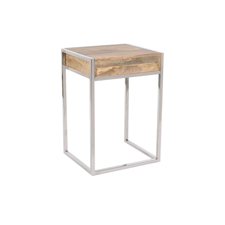 St med 2 borde Home ESPRIT Brun Slvfarvet Natur Stl Mangotr 45,5 x 41 x 66,5 cm #5