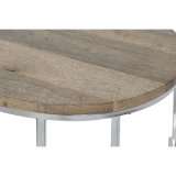 St med 3 borde Home ESPRIT Brun Slvfarvet Natur Stl Mangotr 49,5 x 49,5 x 62 cm #3