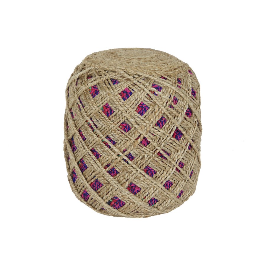 Fodsttte Home ESPRIT Brun Multifarvet Jute 40 x 40 x 45 cm #1