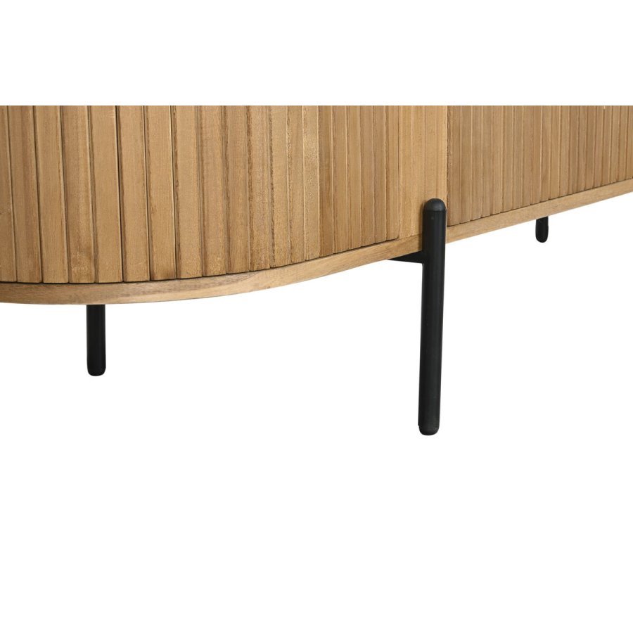 mbler Home ESPRIT Sort Natur Metal Paulonia tr 180 x 40 x 55 cm #7