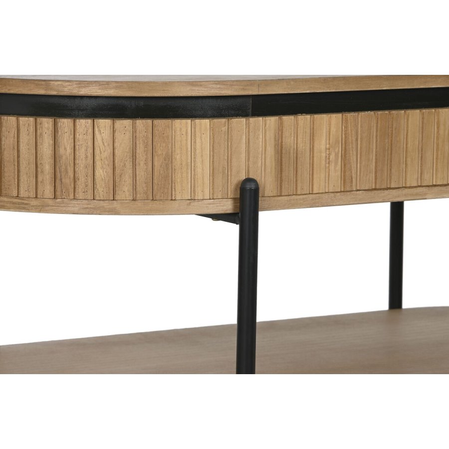 mbler Home ESPRIT Sort Natur Metal 120 x 64 x 52 cm #4