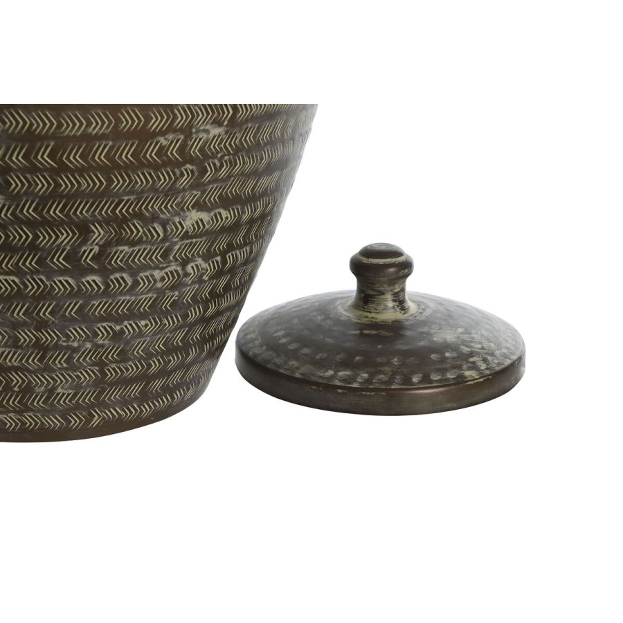 Vase Home ESPRIT Grn Aluminium 40 x 40 x 49 cm #3