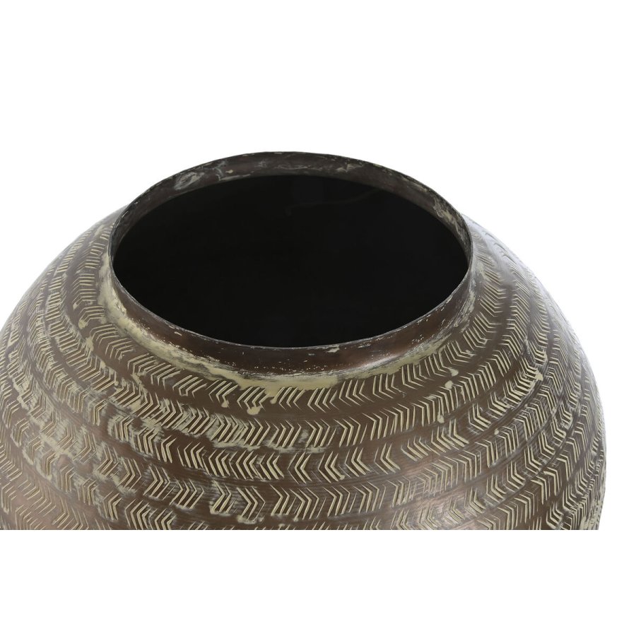 Vase Home ESPRIT Grn Aluminium 40 x 40 x 49 cm #2