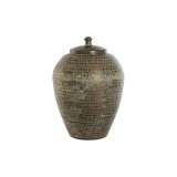 Vase Home ESPRIT Grn Aluminium 40 x 40 x 49 cm #1
