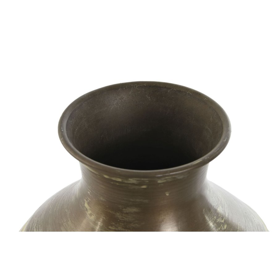 Vase Home ESPRIT Grn Aluminium 18 x 18 x 30 cm #2