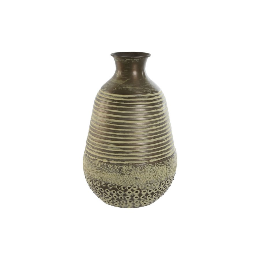 Vase Home ESPRIT Grn Aluminium 18 x 18 x 30 cm #1