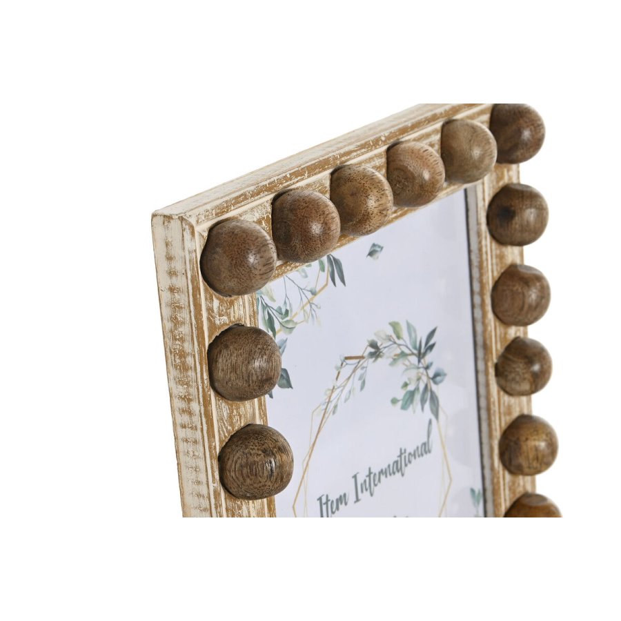 Fotoramme Home ESPRIT Hvid Brun Krystal Mangotr 21 x 3 x 26 cm #9