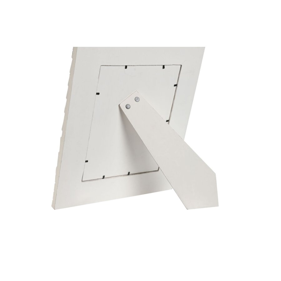 Fotoramme Home ESPRIT Hvid Krystal Tr MDF 37 x 1,5 x 37 cm #9