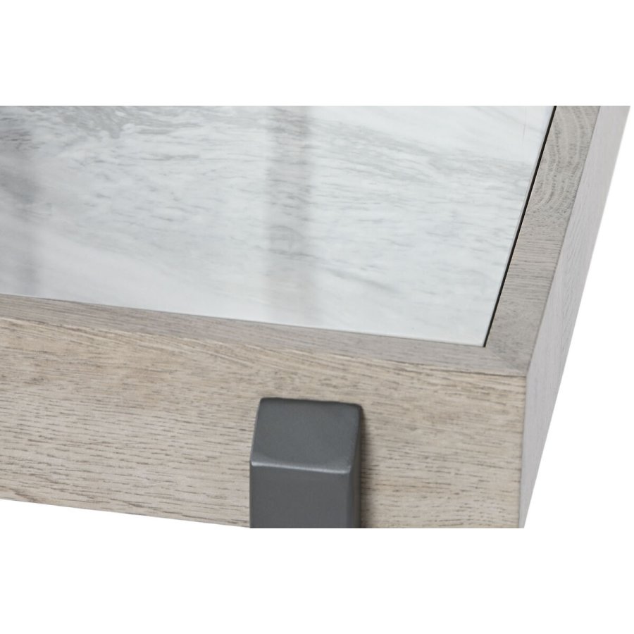 Sofabord Home ESPRIT Hvid Gr Natur Metal 50 x 50 x 50 cm #3