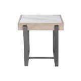 Sofabord Home ESPRIT Hvid Gr Natur Metal 50 x 50 x 50 cm #4