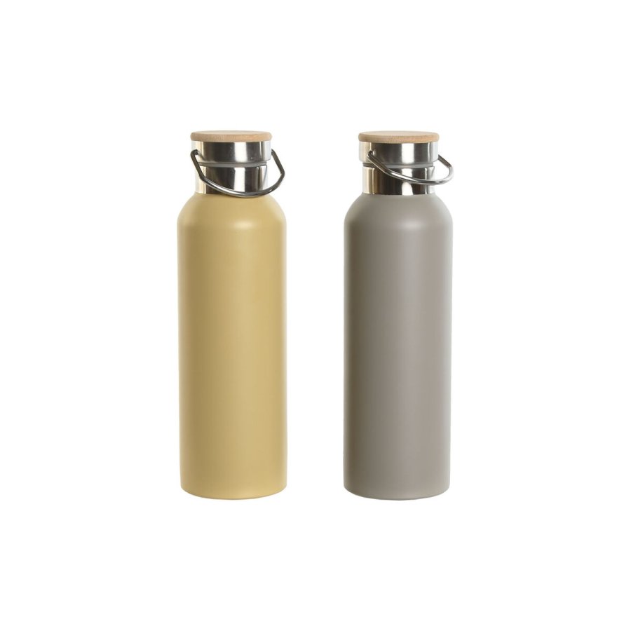 Termoflaske Home ESPRIT Beige Gr 500 ml (2 enheder) #1