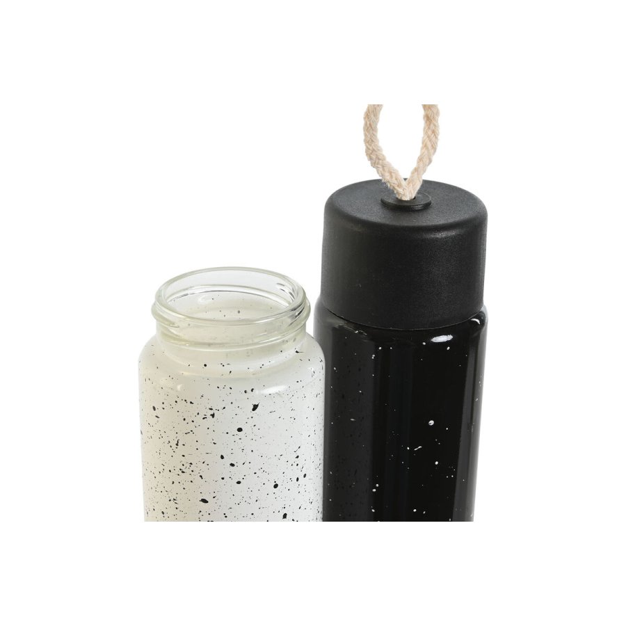 Termoflaske Home ESPRIT Hvid Sort 350 ml (2 enheder) #7